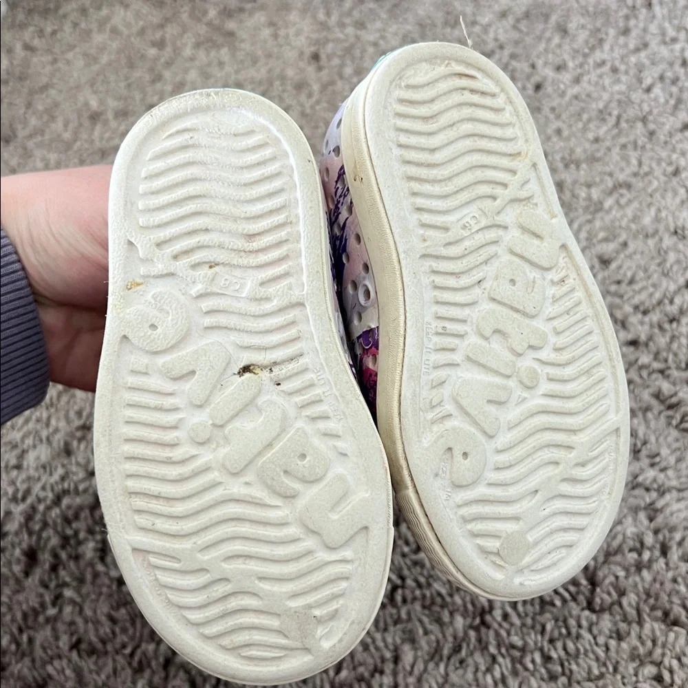 Native Pink Purple Splatter Print Water Shoes
